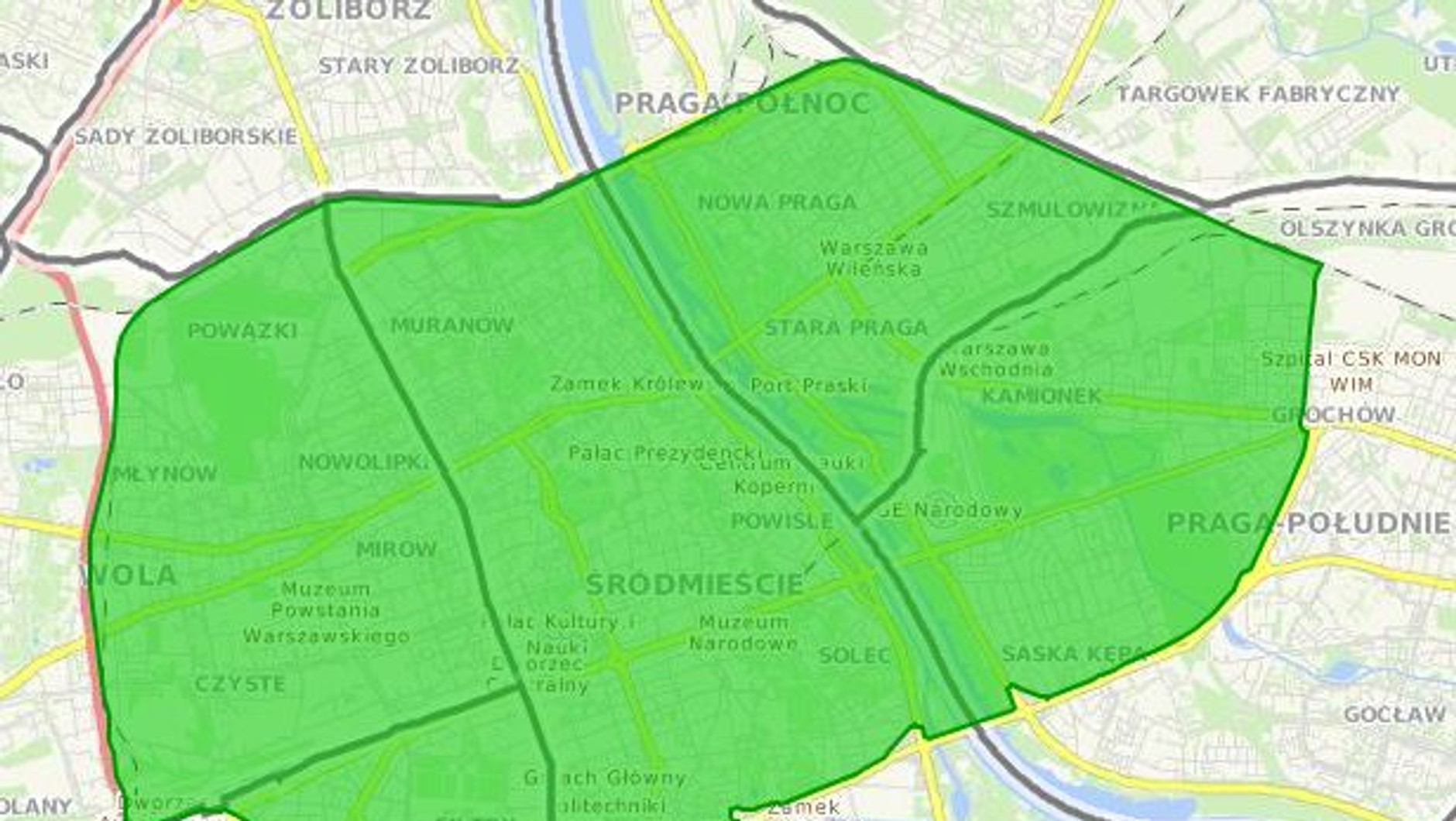 Strefa Czystego Transportu w Warszawie