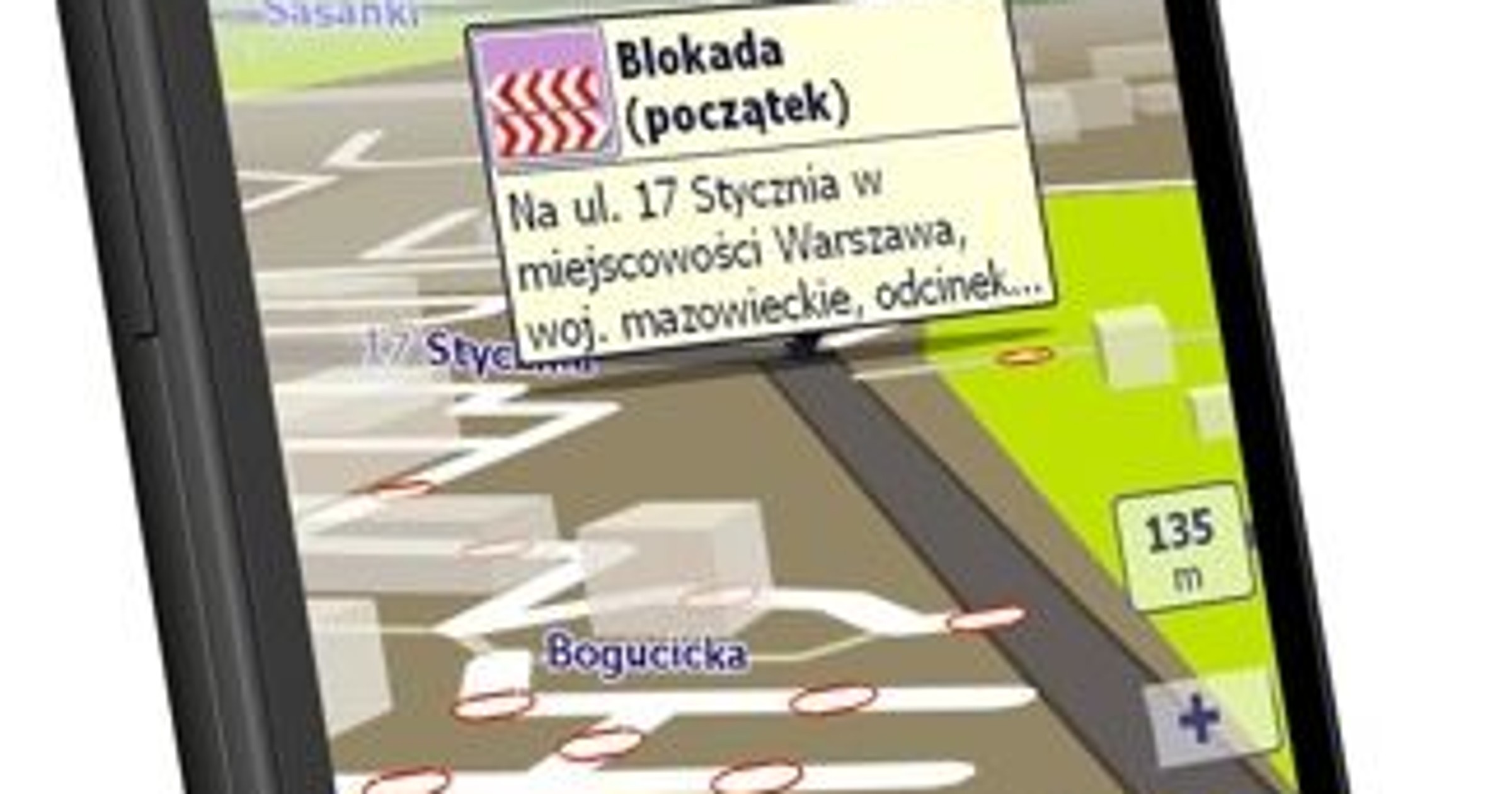 AutoMapa z aktualizacją utrudnień na drogach