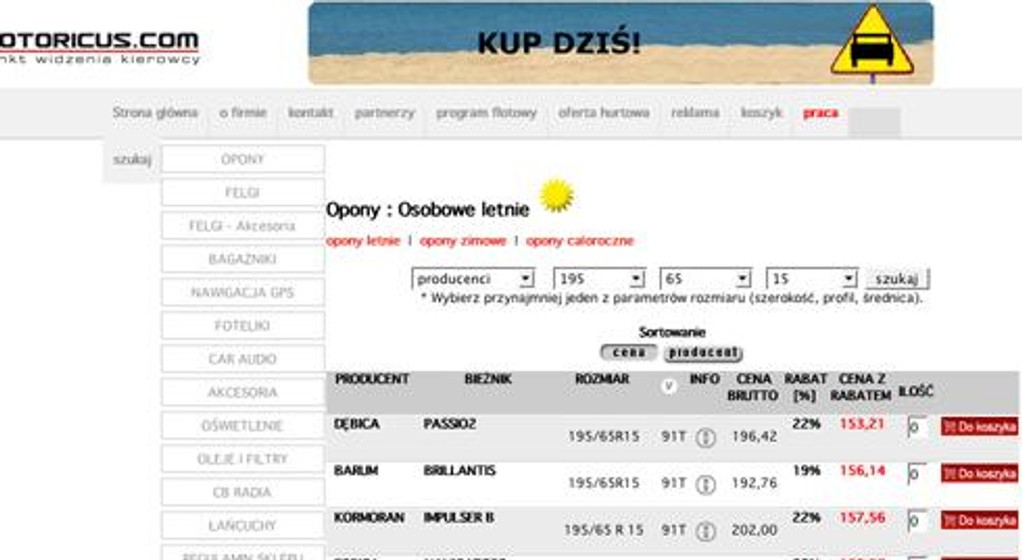 Opony nie muszą być drogie
