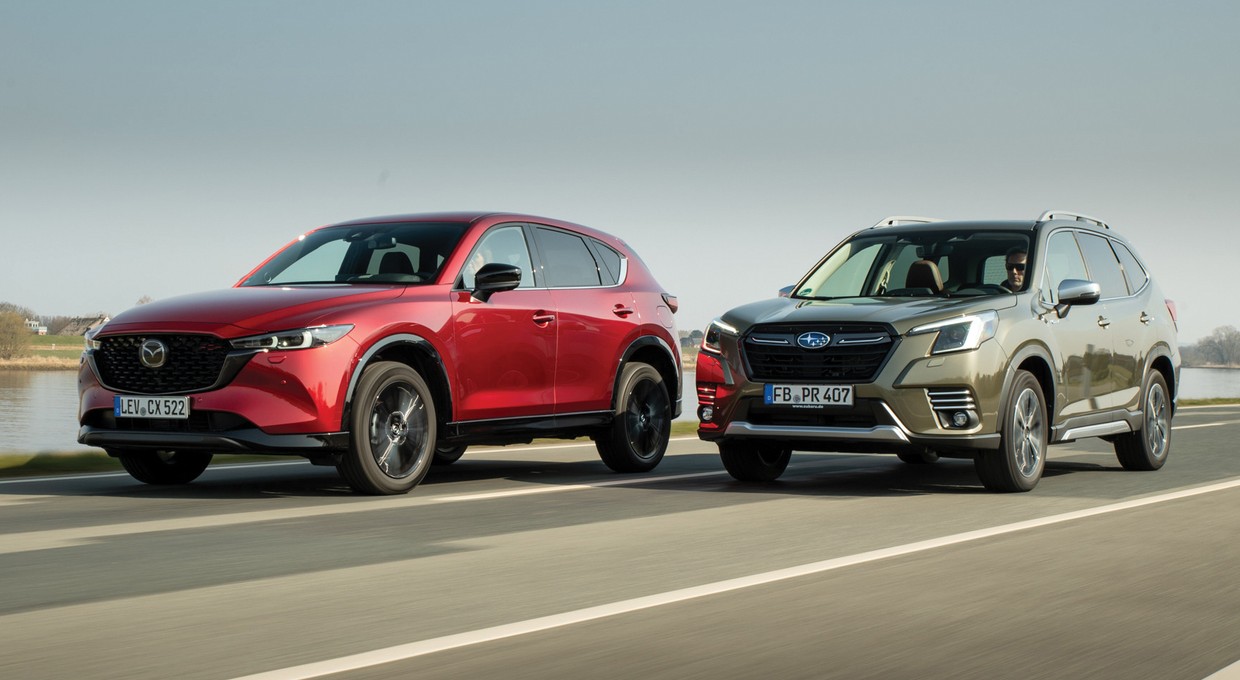 Rebelianci bez turbo: Mazda CX-5 kontra Subaru Forester. Japoński duet ciągle w formie!