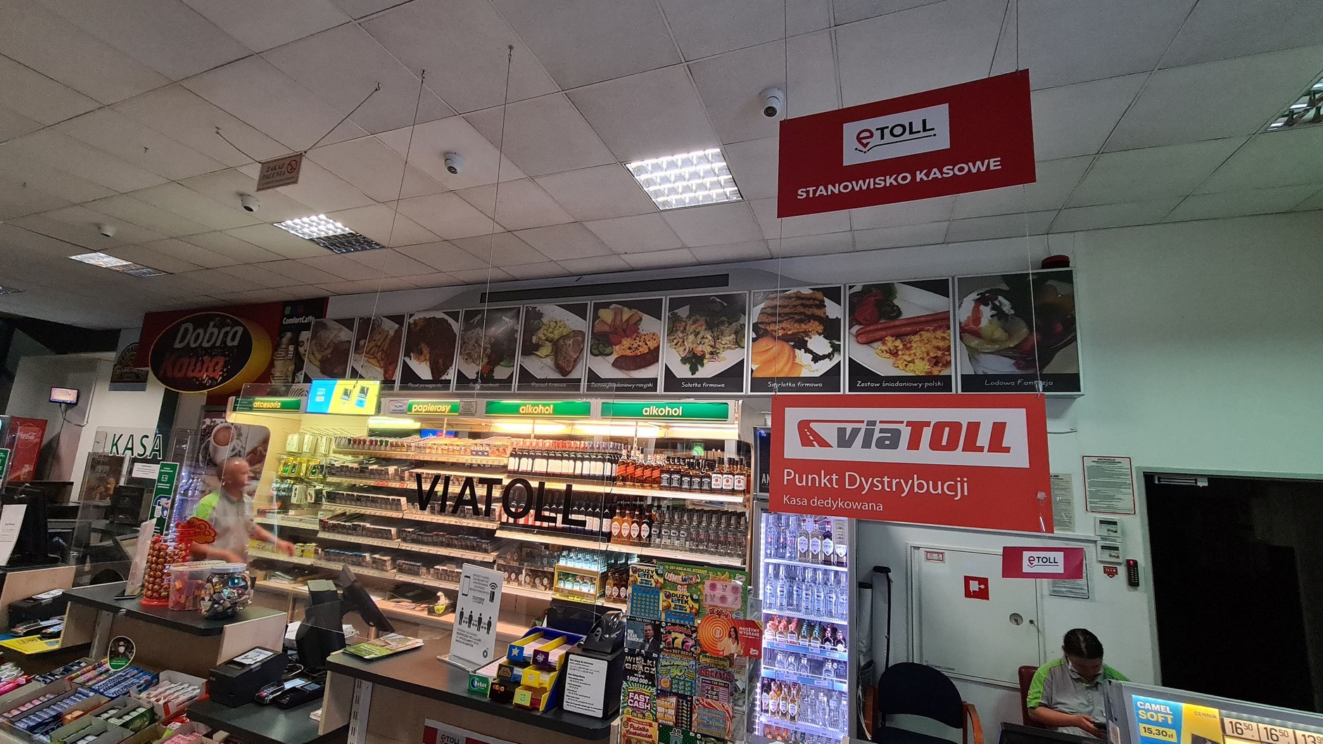 System opłat e-TOLL – bilecik można było kupić na stacji benzynowej