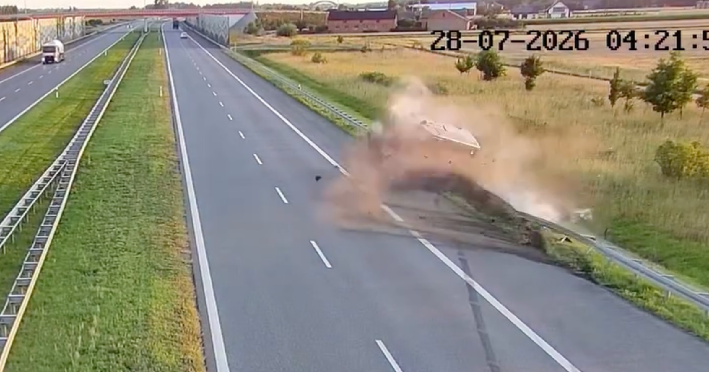 Wypadek na autostradzie A1