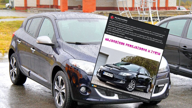 Właściciel komisu przejechał 400 m niezarejestrowanym autem