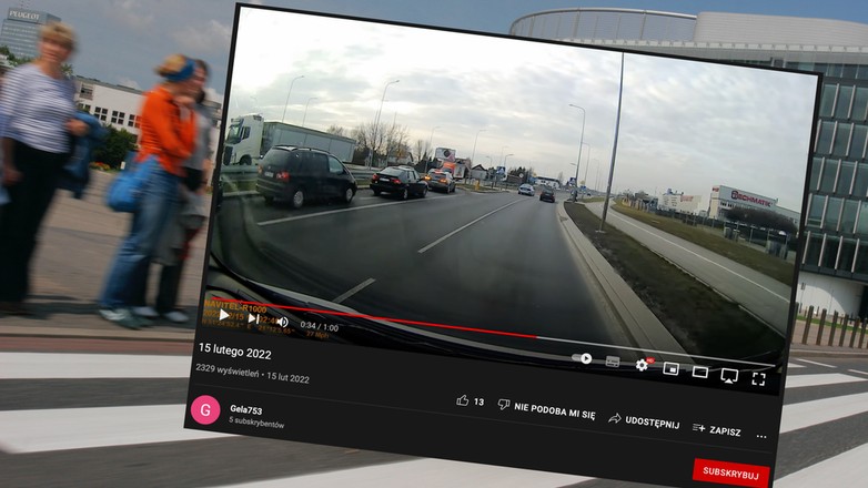 Policja wyprzedza na przejściu dla pieszych