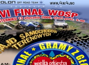 WOŚP 2008: zapraszamy na rajd off-roadowy do Kryspinowa