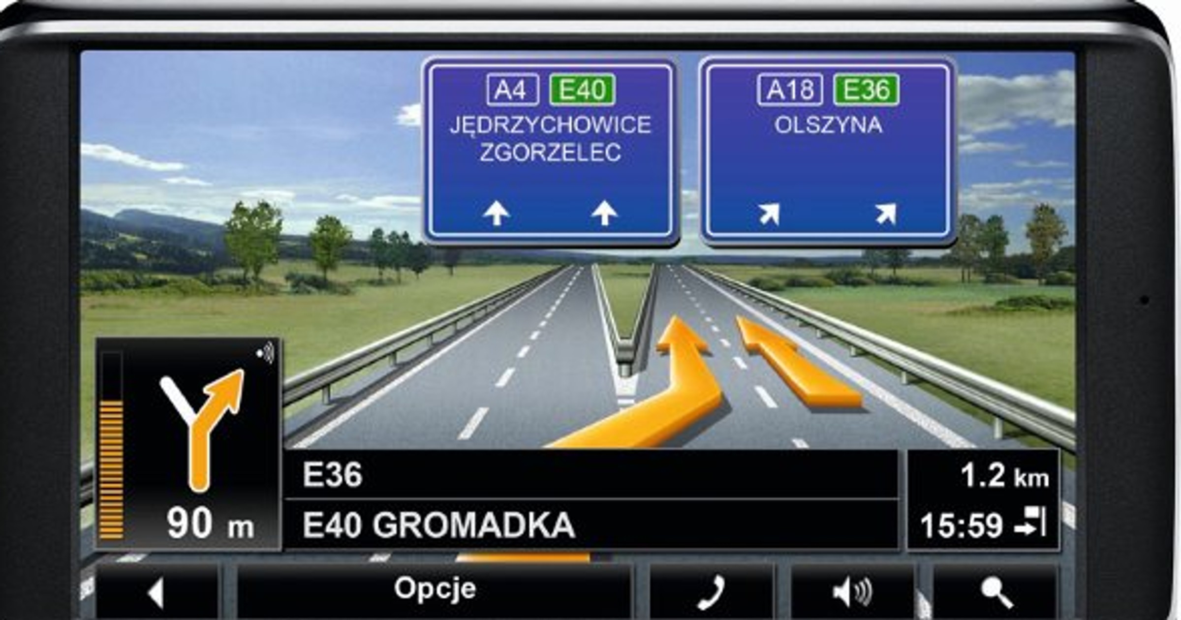 Nawigacja bez dotykania