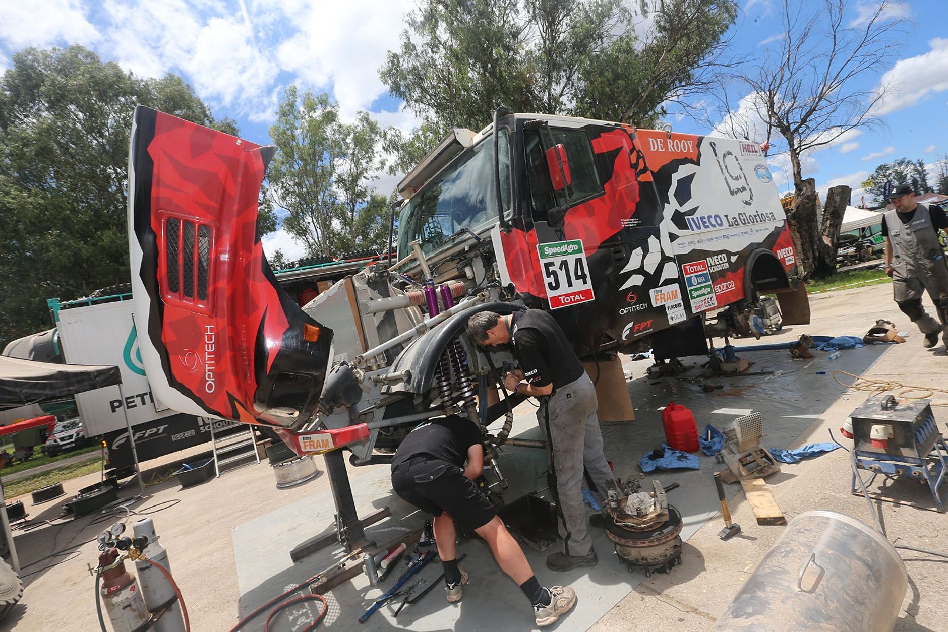 Dakar 2016: regeneracja sił i maszyn (dzień odpoczynku, galeria)