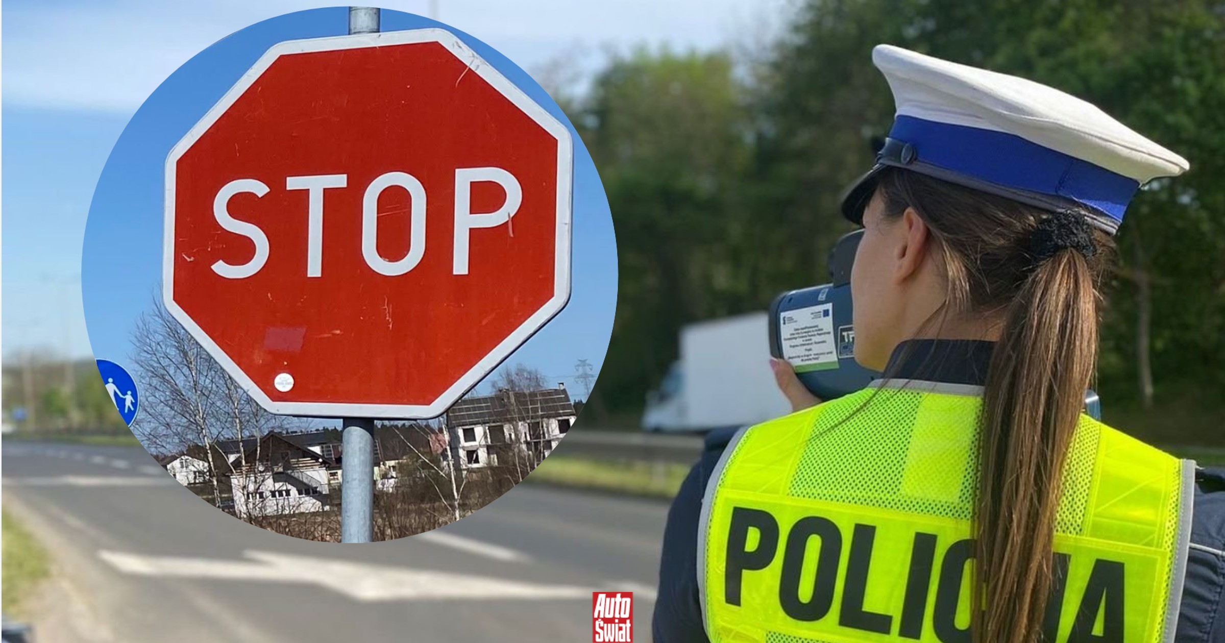 Kto stanął przed STOP-em tylko raz, ten wpada. Za co ten mandat?