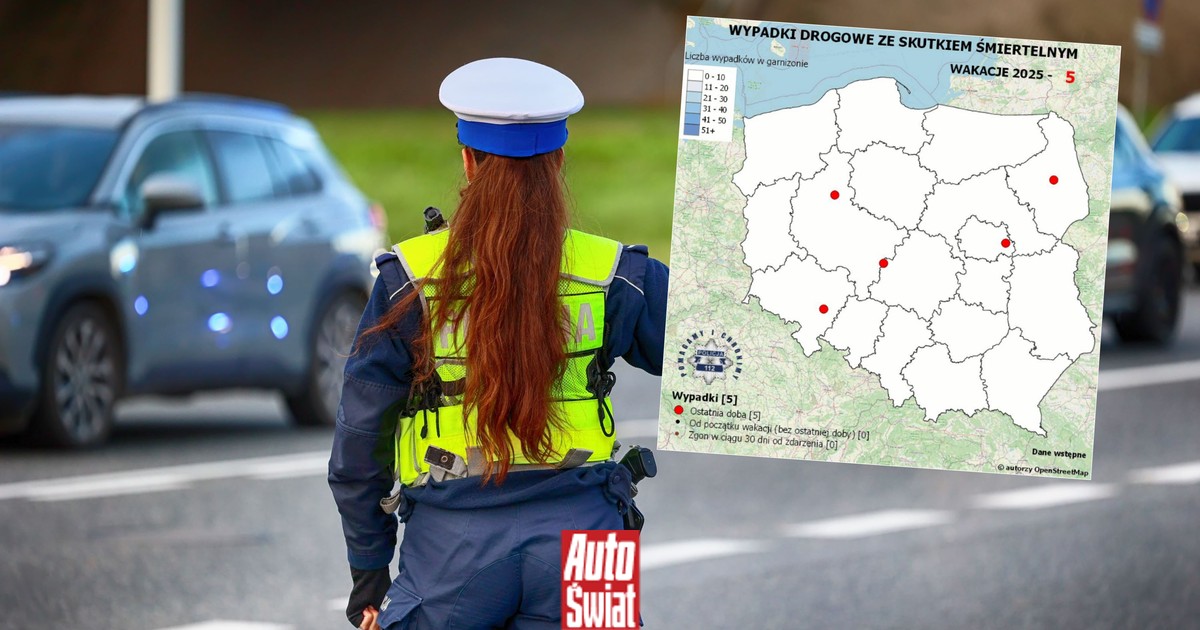 Policja pokazała specjalną, białą mapę. Już zaczęła się zaczerwieniać