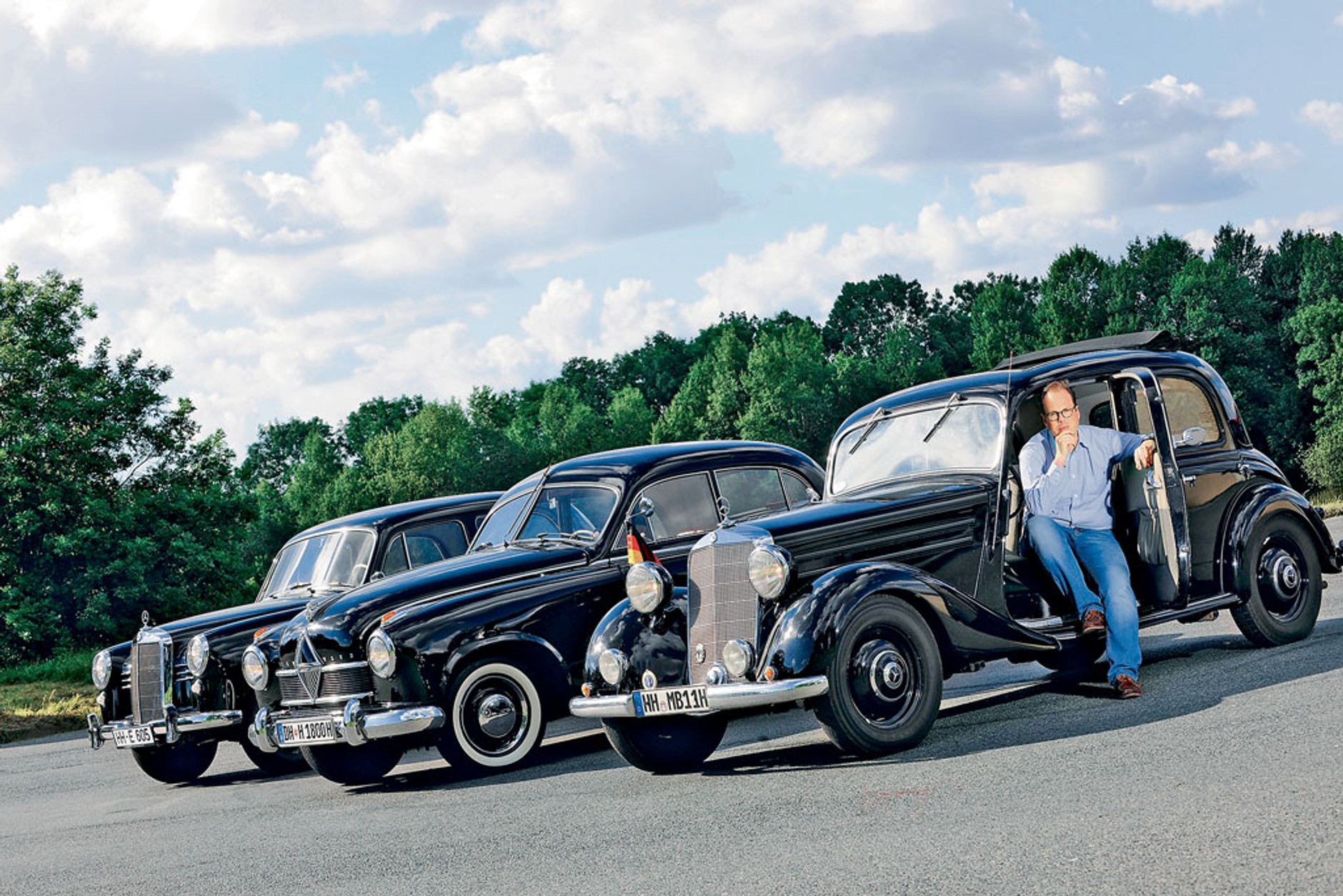 Pierwsze powojenne diesle - Mercedes 170 Db kontra Mercedes 180 D i Borgward Hansa