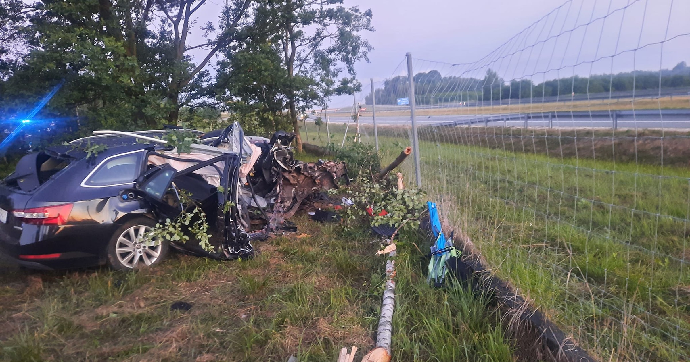Wypadek na autostradzie A4 kilometr 505
