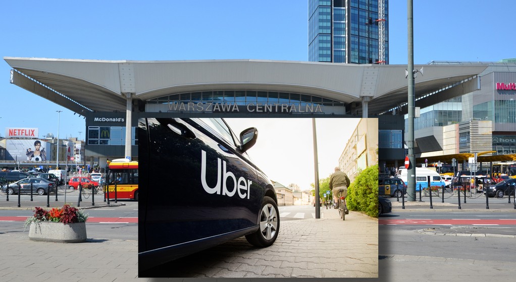 Uber pod Dworcem Centralnym w Warszawie