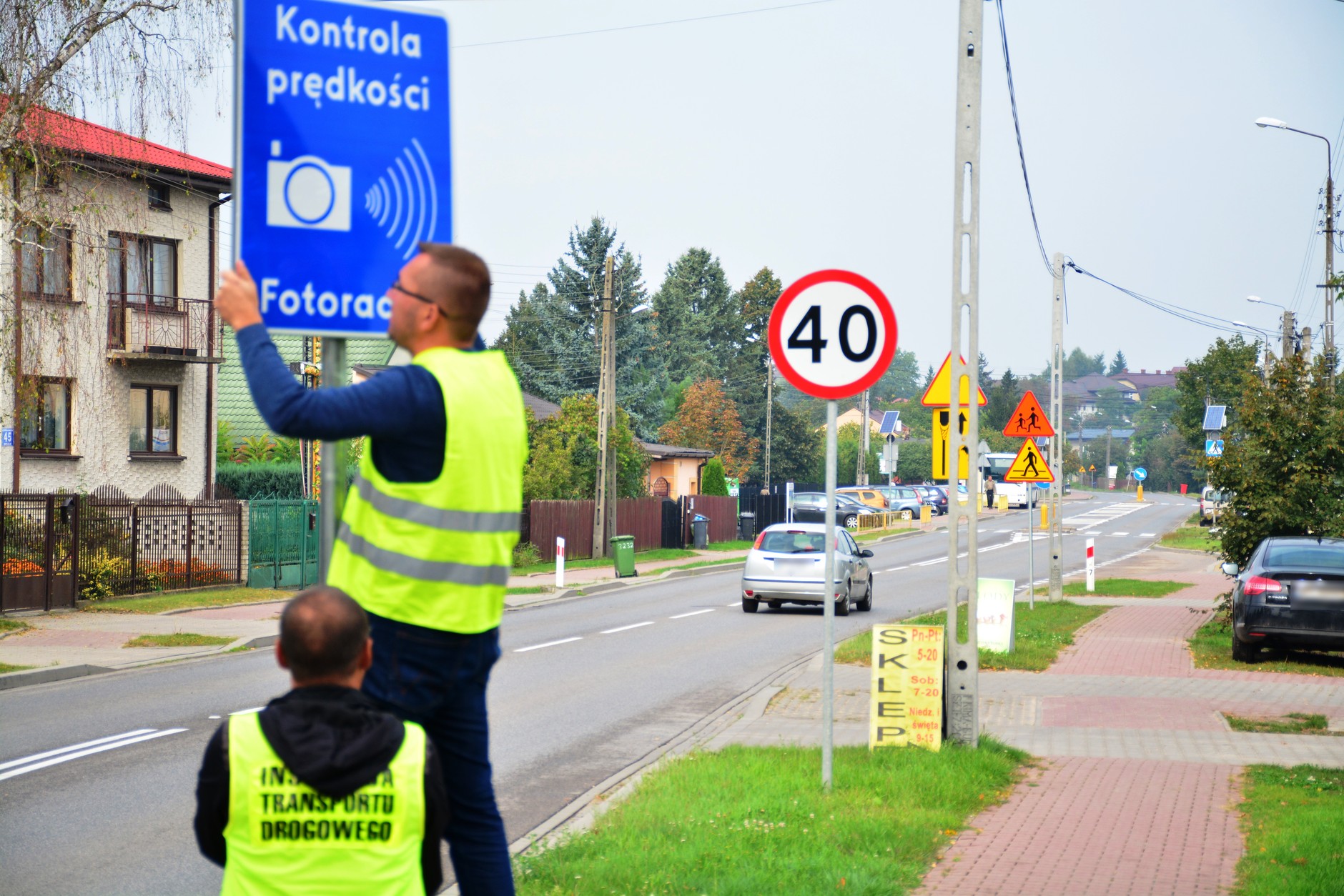 Montaż fotoradaru