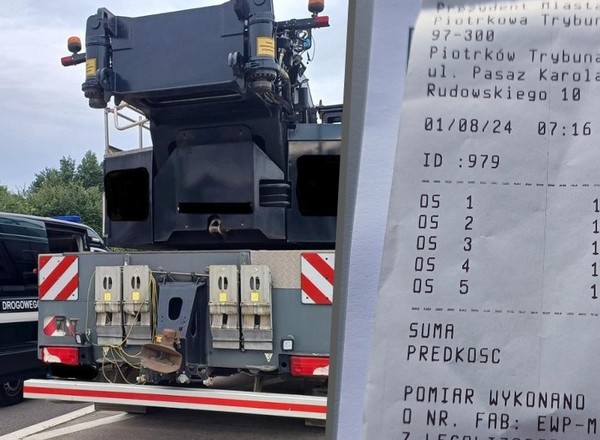 Inspektorzy ITD są wyczuleni na nadwagę. Tym razem podpadł im samojezdny dźwig
