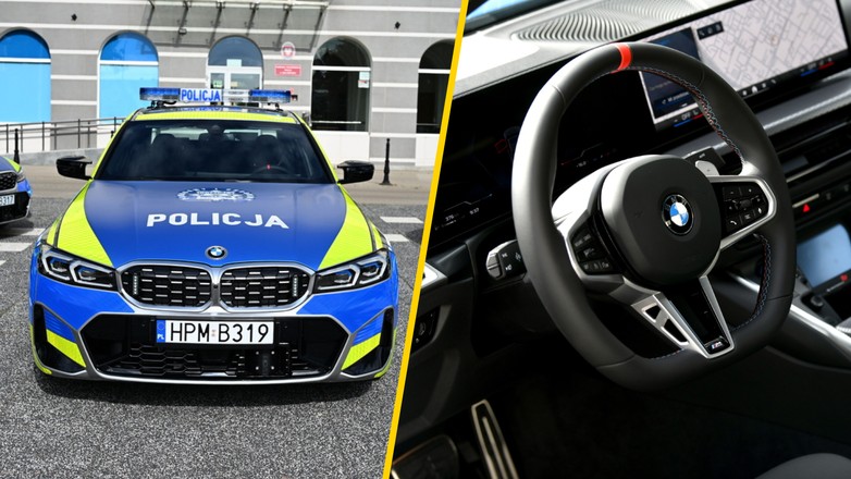 Policyjne BMW M340i radiowóz