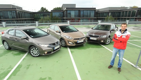 Honda Civic, Hyundai i30 i Skoda Octavia - kompakty z dieslami testuje Kuba Giermaziak