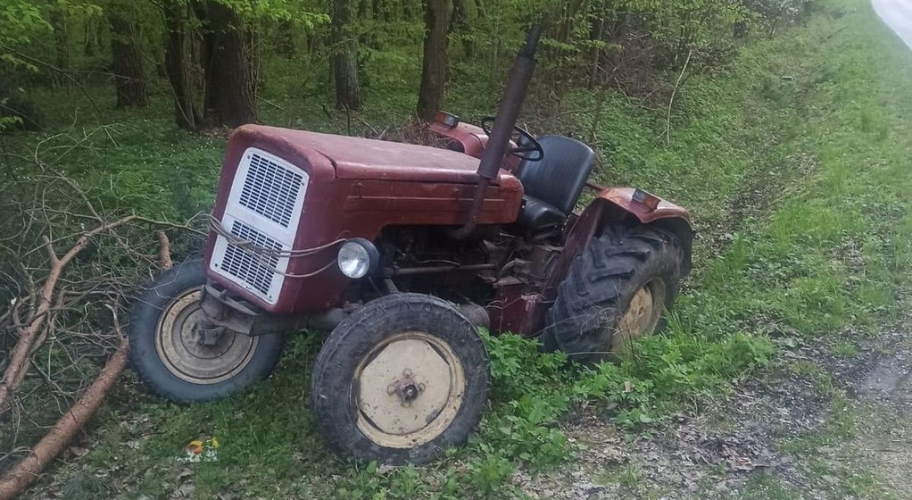 Traktor, który przejechał mężczyznę