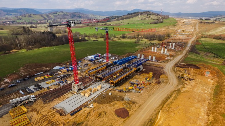 Budowa estakad na drodze ekspresowej S3