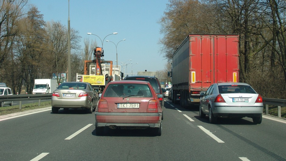 Zatłoczona droga