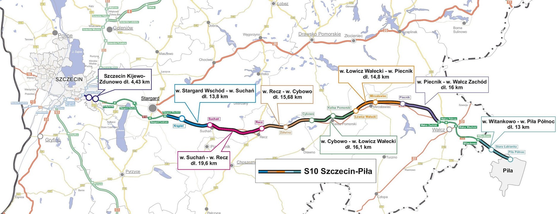 Trasa S10 ze Szczecina do Piły