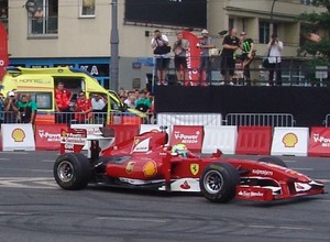 Felipe Massa i Ferrari F1 na Marszałkowskiej