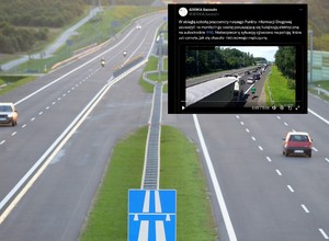 Nietypowy pojazd znalazł się na autostradzie A6. Uchwyciły go kamery