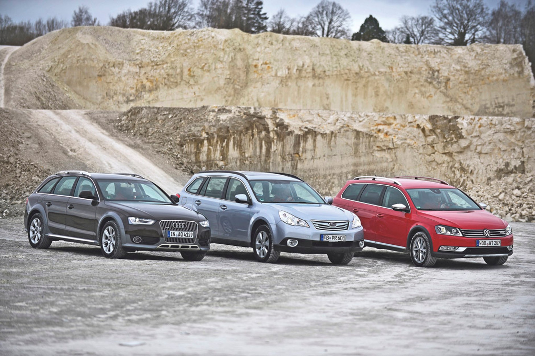 Audi A4 Allroad kontra Volkswagen Passat Alltrack i Subaru Outback: off-road małego formatu