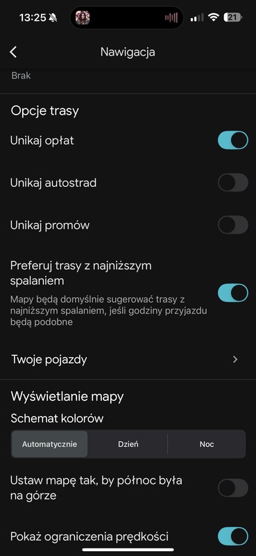 W nawigacji Google można ustawić opcję oszczędzania paliwa