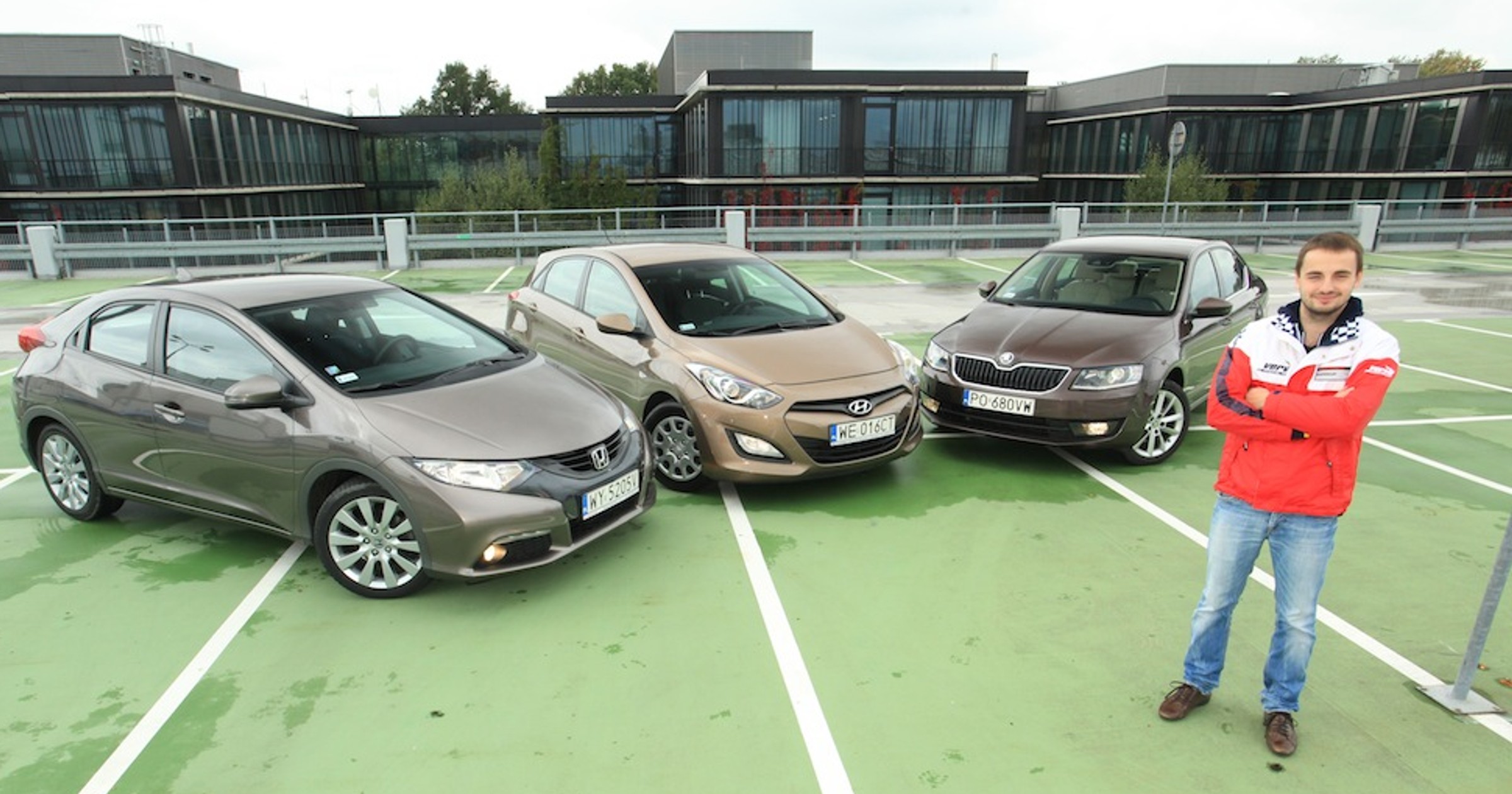 Honda Civic, Hyundai i30, Skoda Octavia w teście z Kubą Giermaziakiem