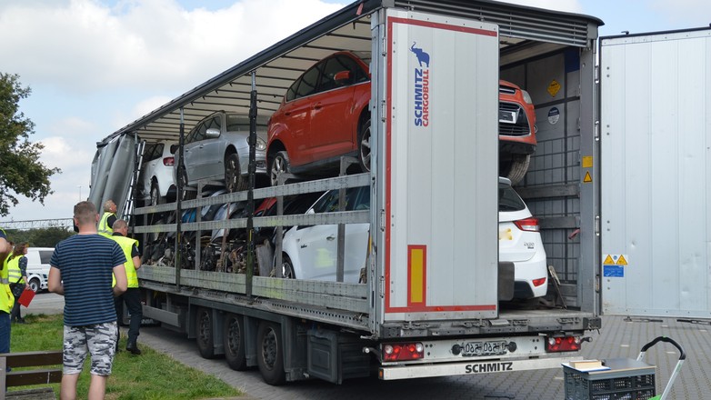 Zatrzymanie transport niemcy policja LKW