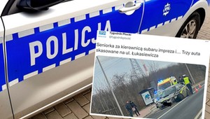 Seniorka w Subaru Imprezie skasowała dwa auta, bo ta maszyna "nie wybacza błędów" [Nagranie]