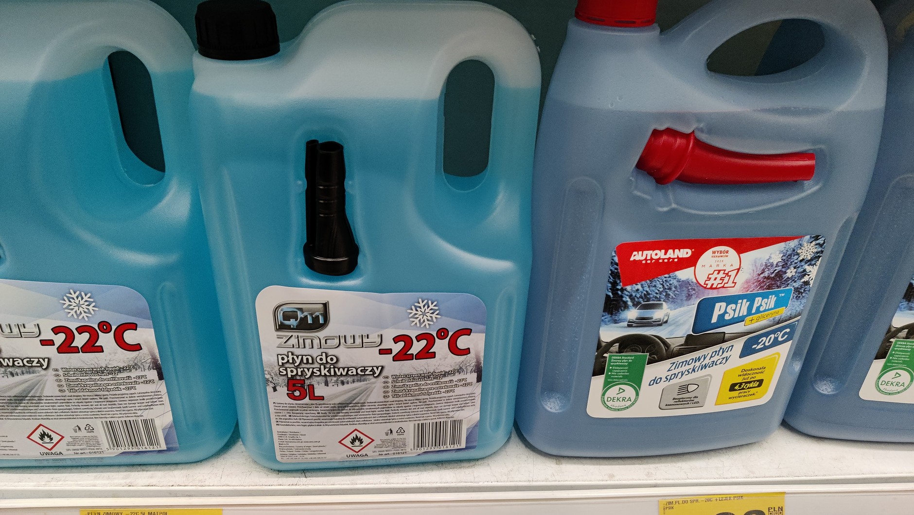 Płyn do spryskiwaczy Q11 (Matpol) i Autoland w Auchan - 24,99 zł i 26,99 zł
