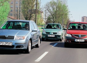 Sedany wciąż na topie - Skoda Fabia kontra Renault Thalia i Dacia Logan | Z archiwum Auto Świata |