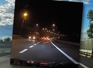 Przerażająca sytuacja na S1. Dwie ciężarówki jechały pod prąd [WIDEO]