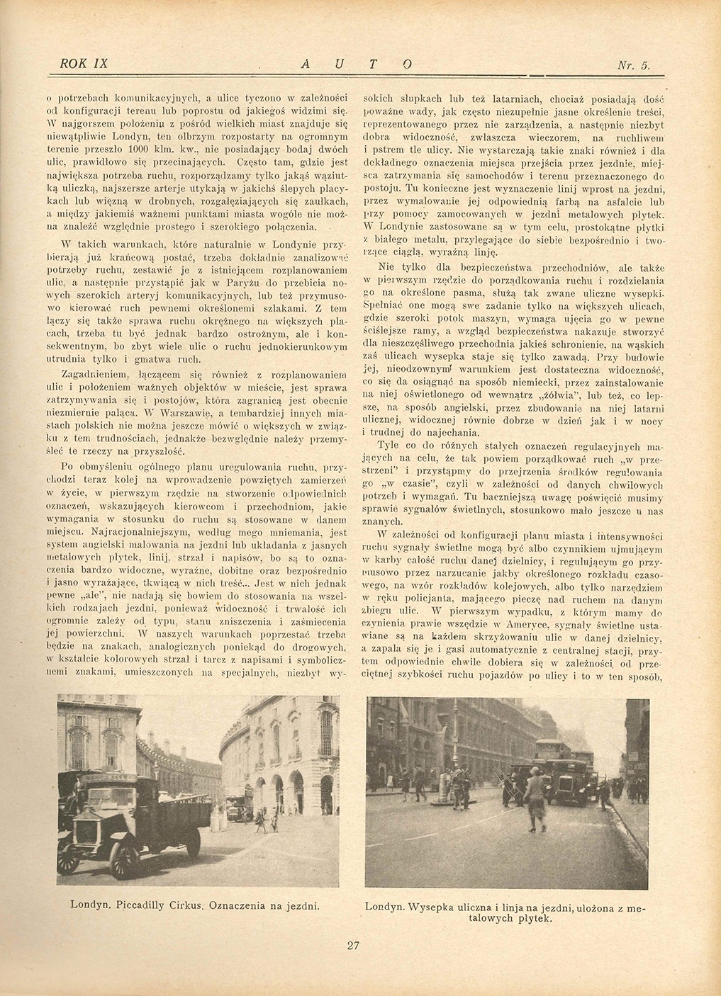 Jak jeżdżono w latach 30.?