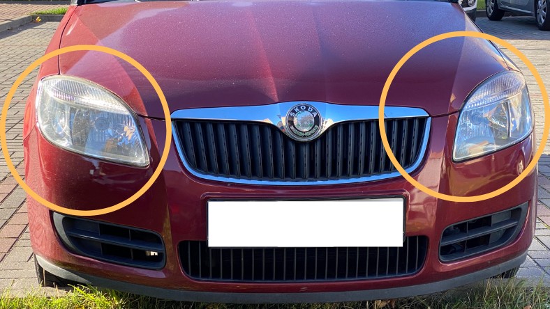 Przez brudne klosze samochodów przechodzi nawet o 40 proc. mniej światła, niż przez czyste