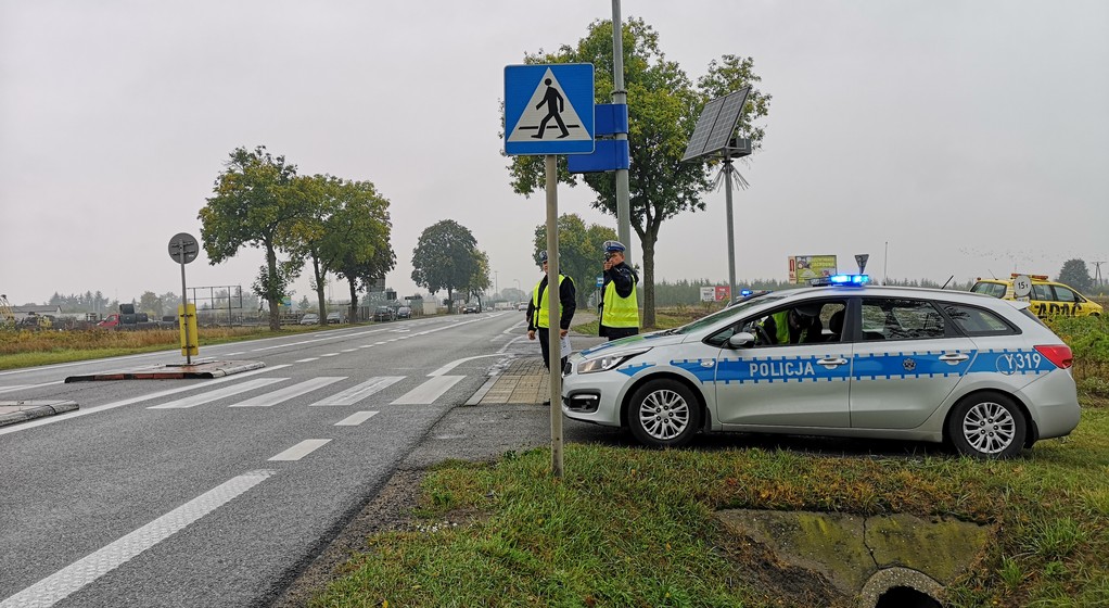 Policyjna kontrola przy DK2 w okolicach Siedlec