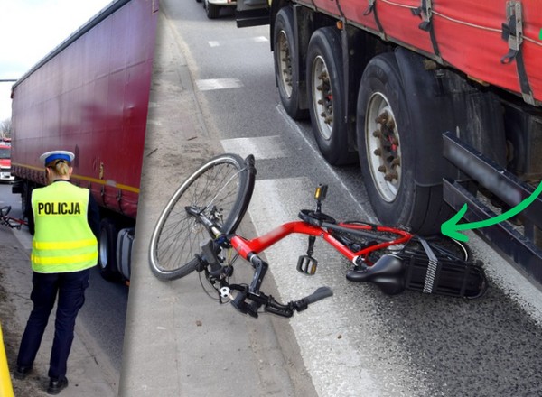 TIR potrącił rowerzystkę na pasach. Policja pokazała zdjęcie