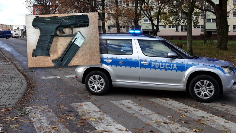 Zatarg chcieli wyjaśnić wiatrówką i szpadlem (fot. policja)
