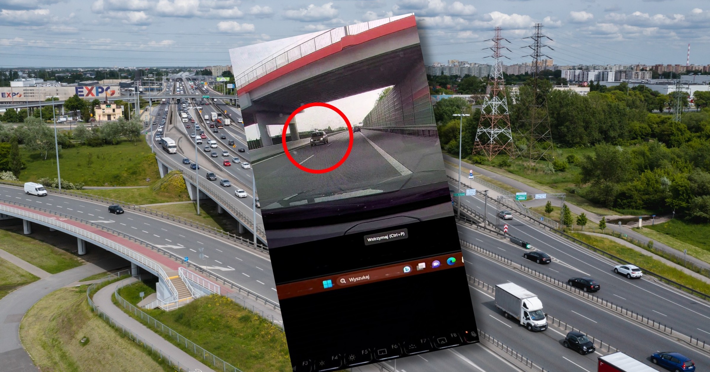 O krok od tragedii na drodze ekspresowej S-8