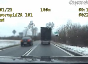Nie wiedział, kogo wyprzedza na podwójnej ciągłej. Słono za to zapłacił [WIDEO]
