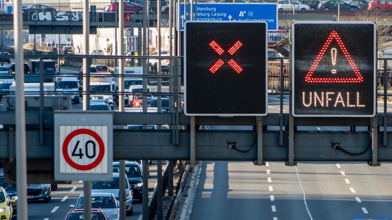 Zamknięta autostrada w Niemczech - zdj. ilustracyjne