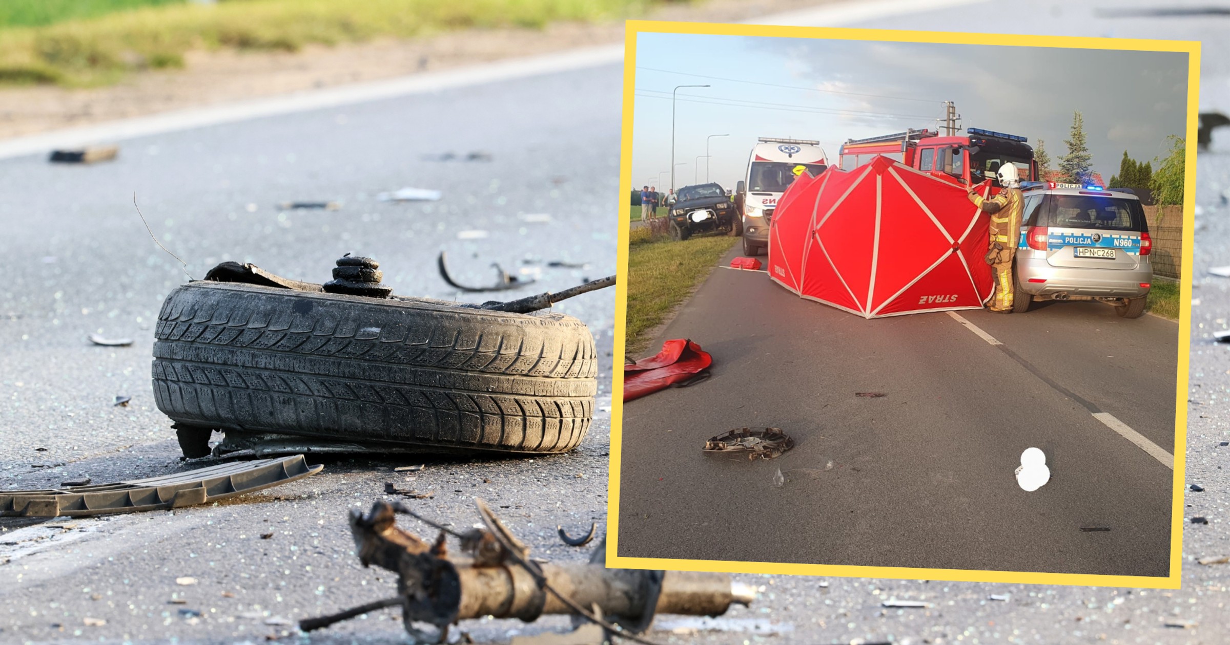 Motocyklista zderzył się z radiowozem. 59-latek nie przeżył (screen: kppspchojnice/Facebook)