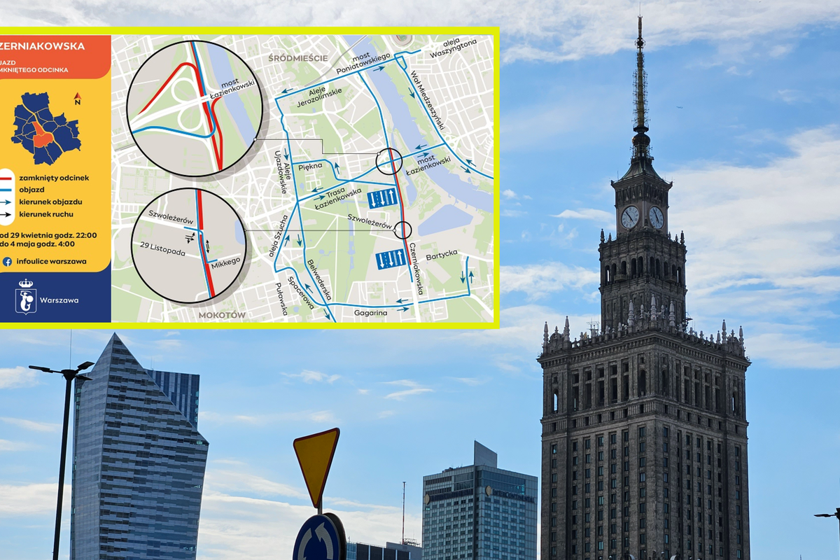 Utrudnienia dla kierowców w Warszawie podczas majówki. Wisłostrada z nową nawierzchnią