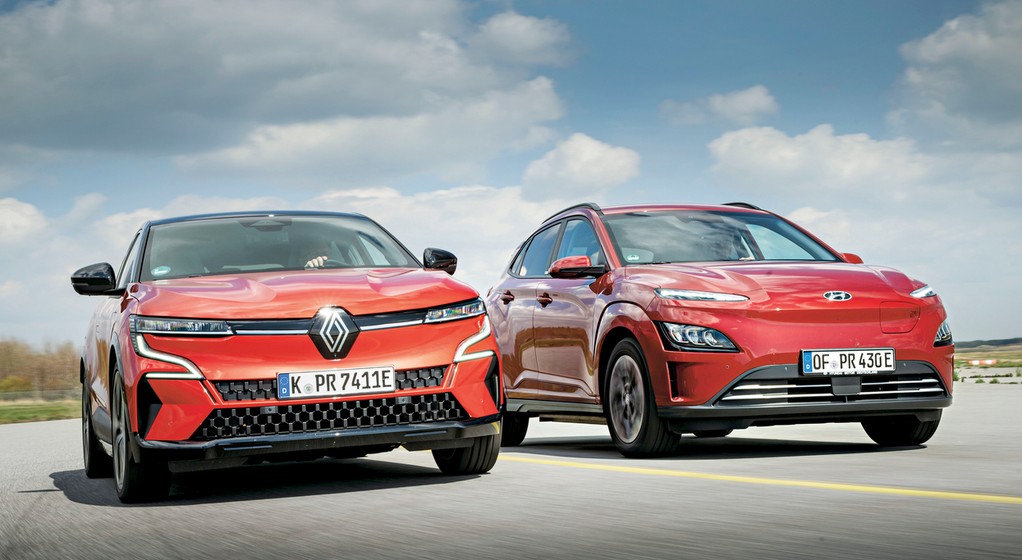 Hyundai Kona Electric i elektryczne Renault Megane E-Tech - porównanie