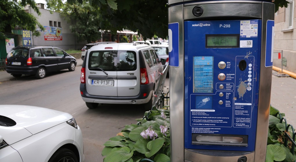 Parkowanie, parkomat, Kraków