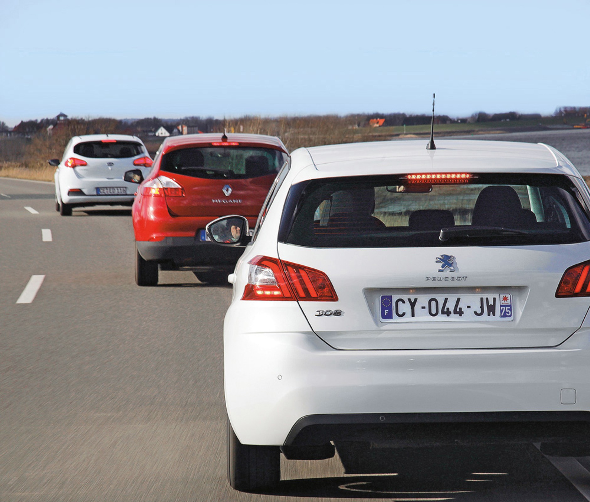 Kia cee'd, Peugeot 308, Renault Megane