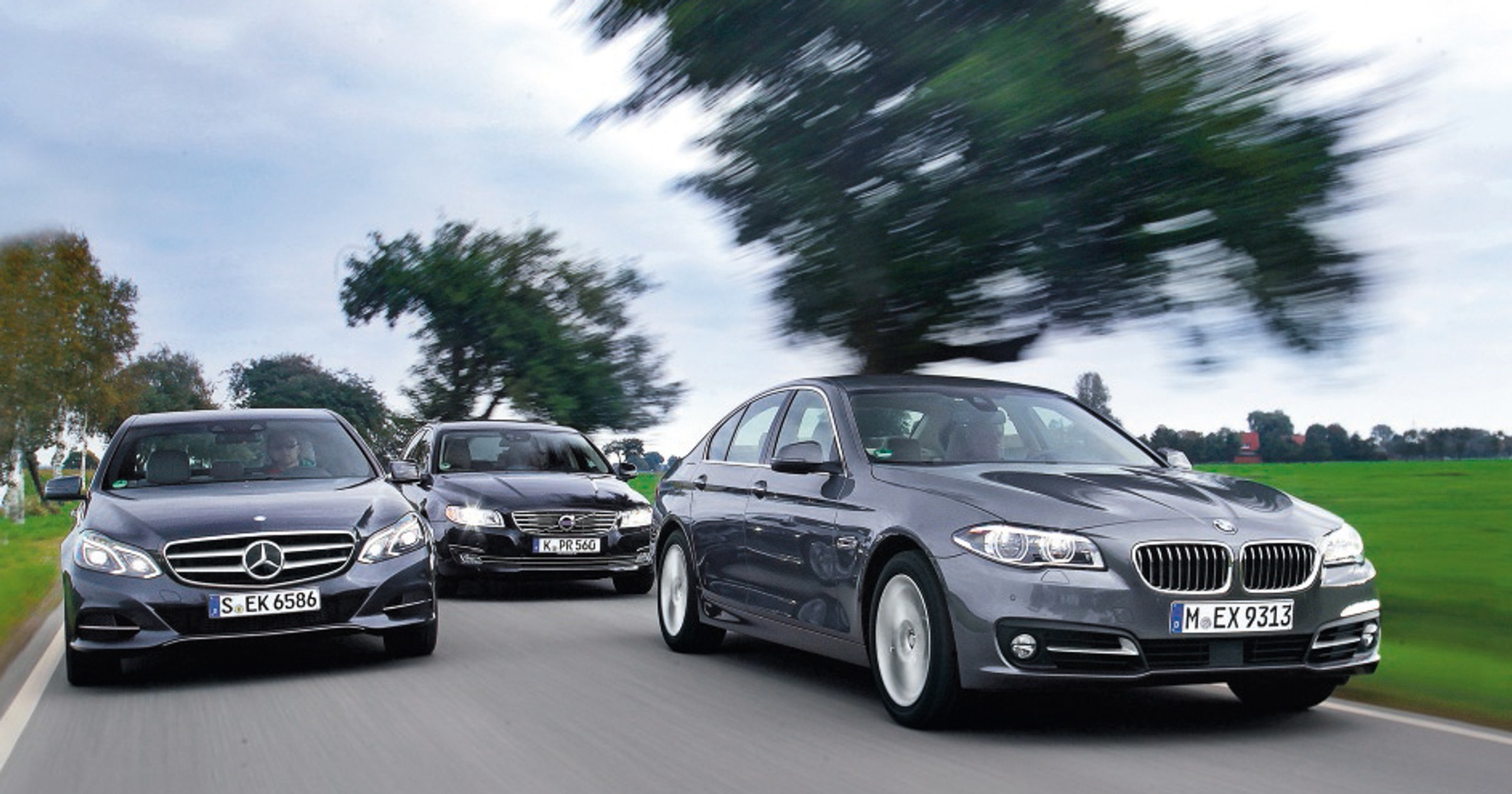 BMW 518d, Mercedes E200 CDI oraz Volvo S80 D2 - Mistrzowie dalekiego dystansu | Porównanie