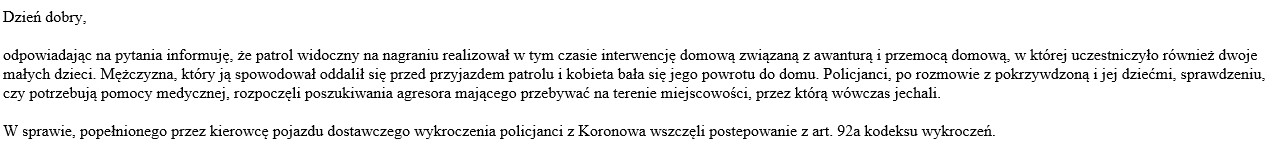 Sprawą zajęli się policjanci z Koronowa (woj. kujawsko-pomorskie)