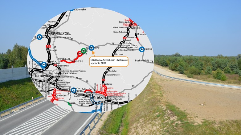 Coraz bliżej do budowy obwodnicy Szczekocin i Goleniów w ciągu DK78